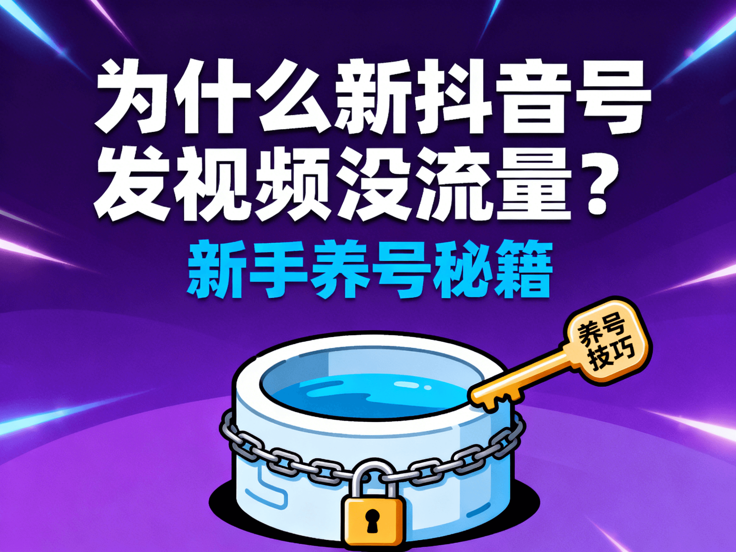 为什么新抖音号一发视频就没流量？