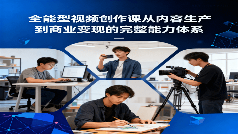 全能型视频创作课从内容生产到商业变现的完整能力体系