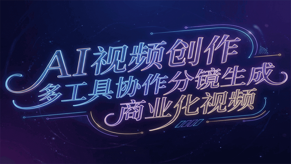 AI视频创作多工具协作分镜生成商业化视频