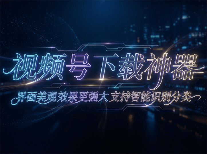 视频号下载神器:界面美观效果更强大支持智能识别分类